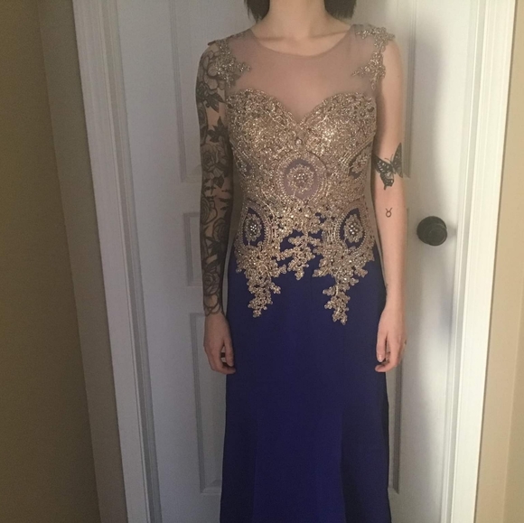 Prom royal blue dress - Picture 1 of 3